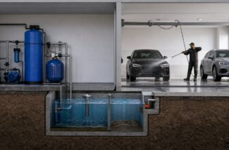 Модульная автомойка на два поста с автономной системой очистки воды