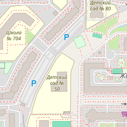 Карта района Пулковского шоссе, 30к4